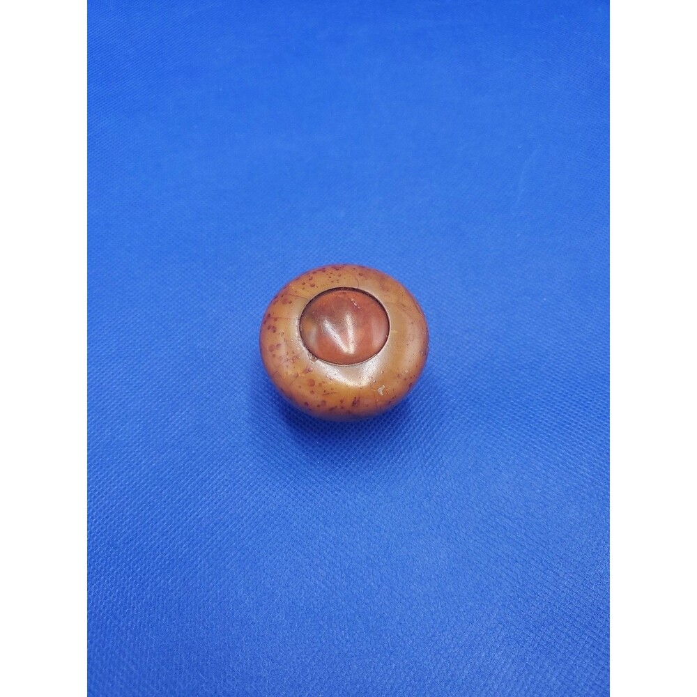 Antique Bakelite Door Knobs Marbled Amber Two-tone Vintage Hardware